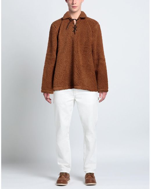Bode Camel Sweatshirt Wool Polyester in Brown for Men Lyst UK