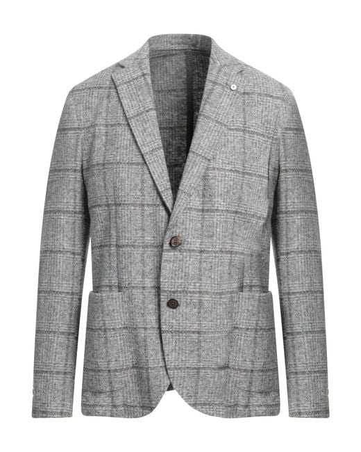 L.b.m. 1911 Gray Blazer for men