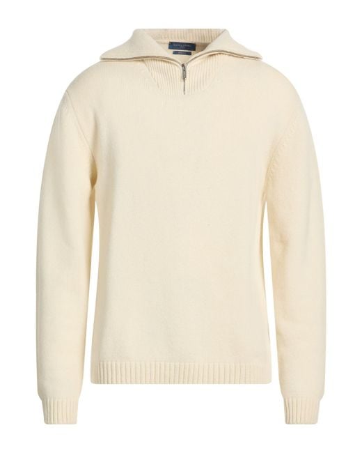 Daniele Fiesoli White Sweater Merino Wool for men