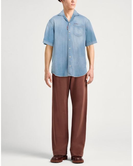 Camicia Jeans di DSquared² in Blue da Uomo