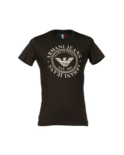 T-shirt di Armani Jeans in Black da Uomo