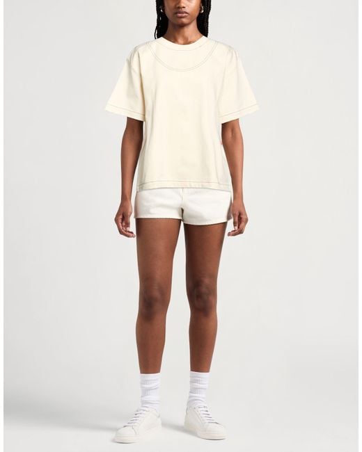 Sunnei Natural Cream Top Cotton