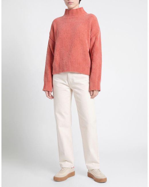 Dondup Red Turtleneck Polyamide
