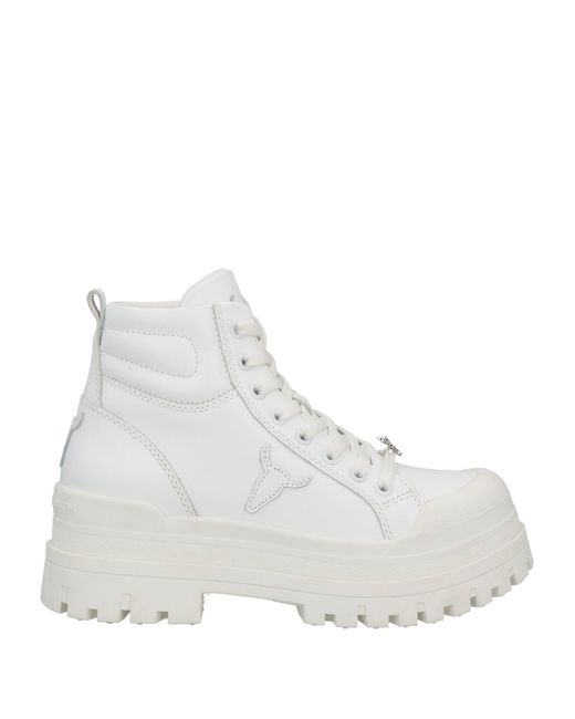 Windsor Smith White Ankle Boots