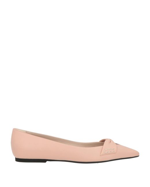 N°21 Pink Ballet Flats Leather