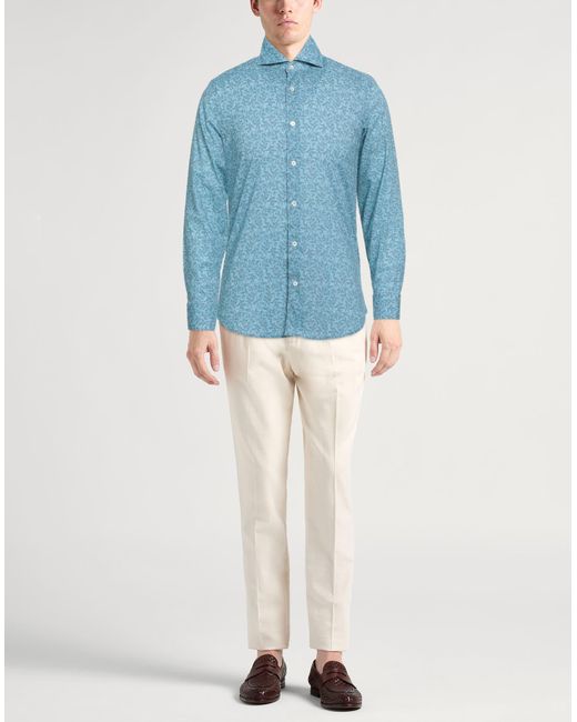 Fedeli Blue Shirt for men