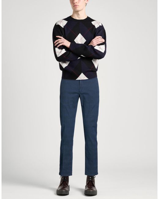 Incotex Blue Pants Cotton, Elastane for men