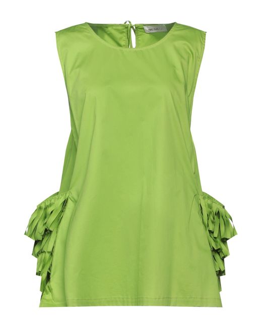 Top MEIMEIJ de color Green