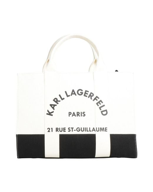 Karl Lagerfeld White Handbag