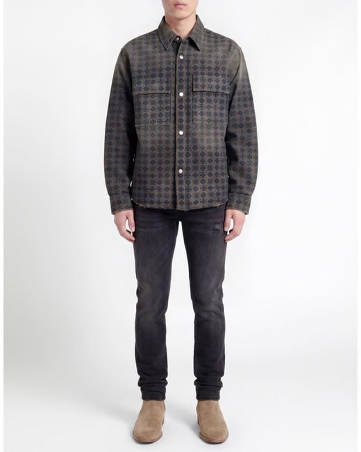 Amiri Gray Denim Shirt for men