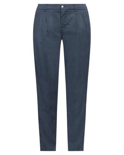Jacob Cohen Blue Pants Tencel