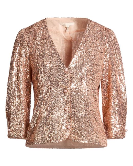 Maje Metallic Jacket Polyester