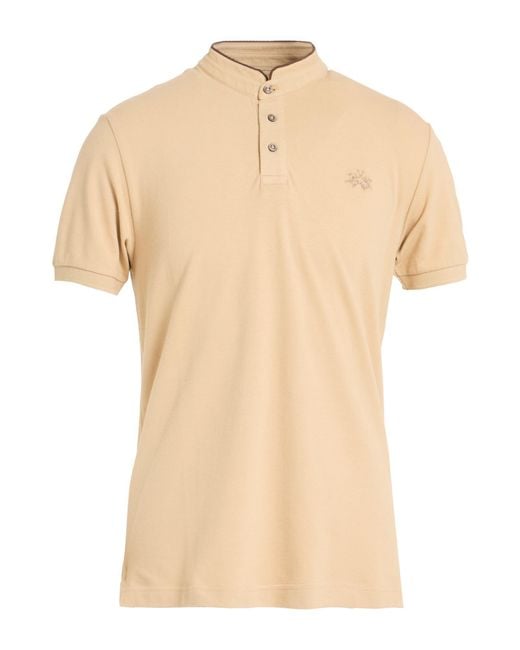 La Martina Natural Polo Shirt Cotton, Elastane for men