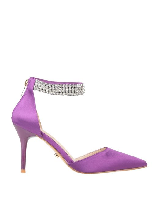 Twenty Four Haitch Purple Pumps