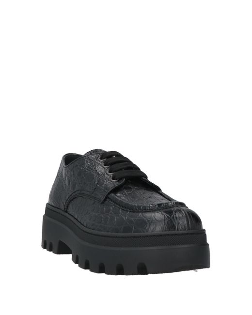 Car Shoe Black Lace-up Shoes