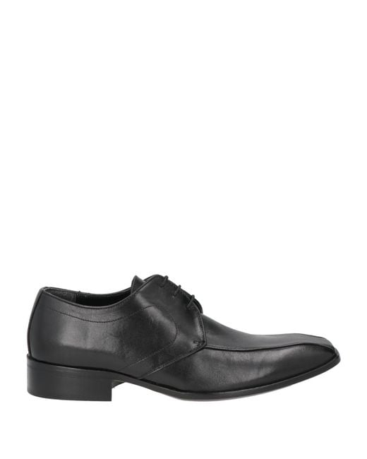 AL ALTO LIVELLO Gray Lace-Up Shoes Leather for men