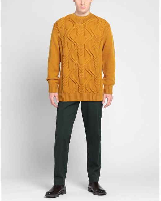 Heritage Orange Sweater Virgin Wool for men