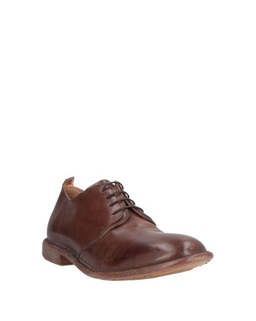 Moma Brown Lace-Up Shoes Leather for men