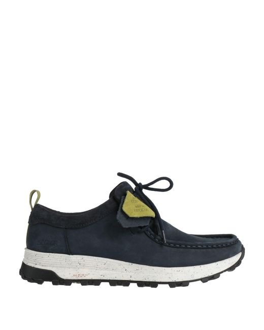 Clarks Blue Atl Midnight Lace-Up Shoes Leather for men
