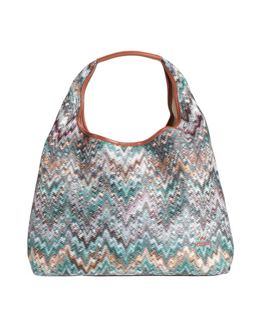 Missoni Blue Handbag Textile Fibers