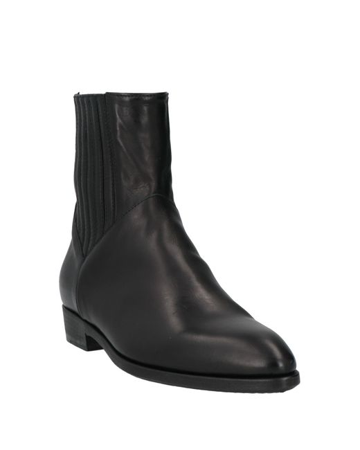 Pantanetti Black Ankle Boots Leather