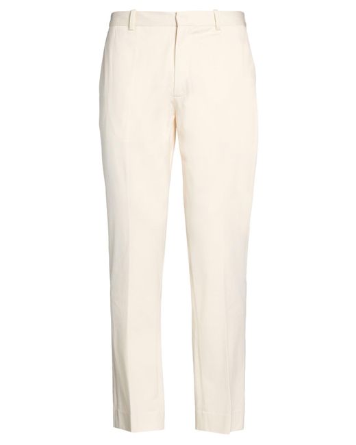 Circolo 1901 White Cream Pants Cotton, Elastane for men