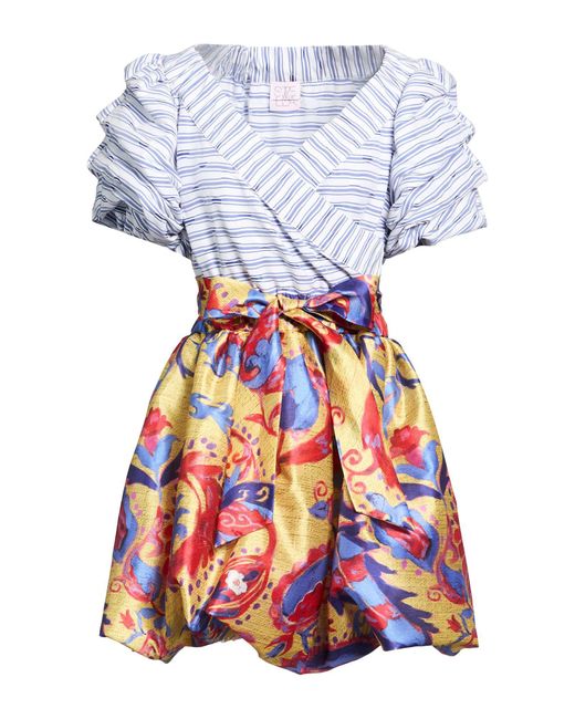 Stella Jean White Mini Dress