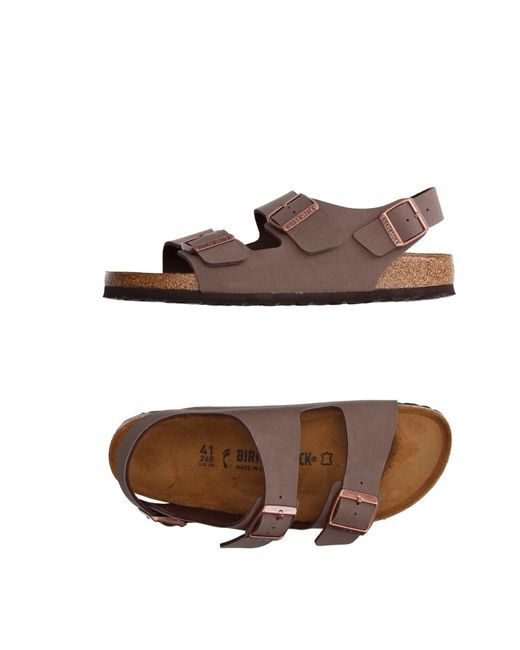 Birkenstock Brown Sandals Textile Fibers for men