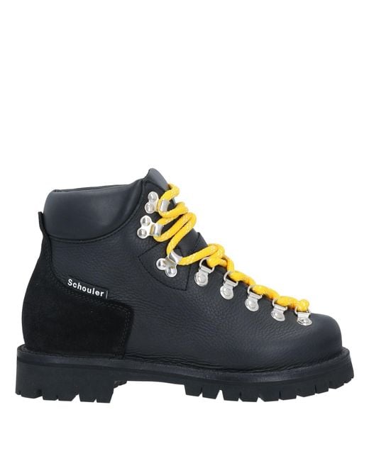 Proenza Schouler Blue Ankle Boots Soft Leather