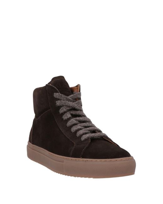 Calce Brown Sneakers Leather for men