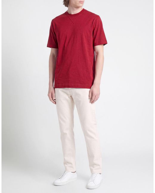 Glanshirt Red T-Shirt Cotton for men