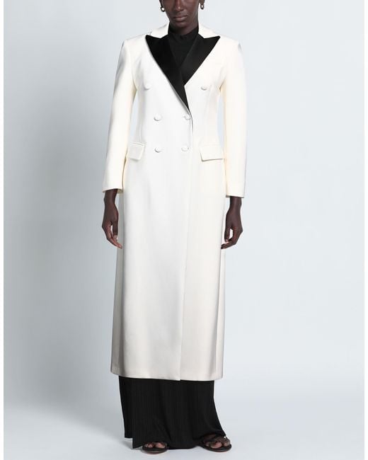 P.A.R.O.S.H. White Coat Virgin Wool, Elastane, Acetate, Polyamide