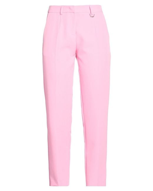 Gaelle Paris Pink Pants Polyester, Elastane