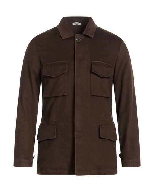 Boglioli Brown Dark Jacket Cashmere for men
