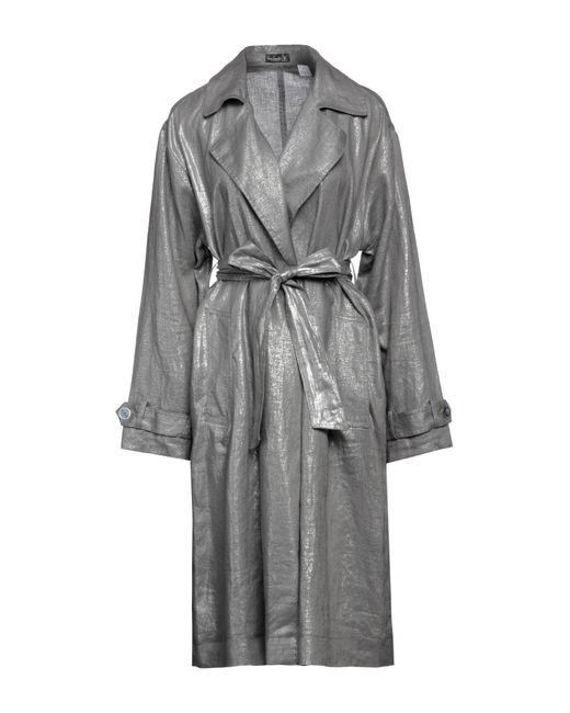 Van Laack Gray Overcoat & Trench Coat