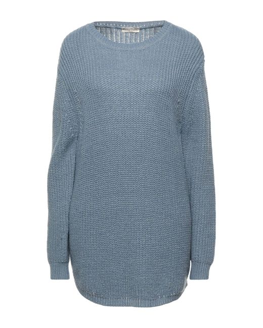 Cashmere Company Blue Pastel Sweater Wool, Cashmere, Lurex