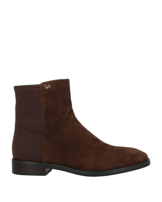 Stuart Weitzman Brown Ankle Boots