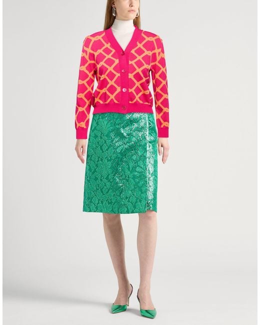 Liviana Conti Pink Fuchsia Cardigan Viscose, Polyamide