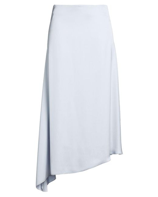 Peserico White Light Midi Skirt Viscose
