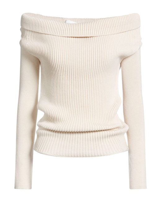 Rick Owens Natural Cream Turtleneck Virgin Wool