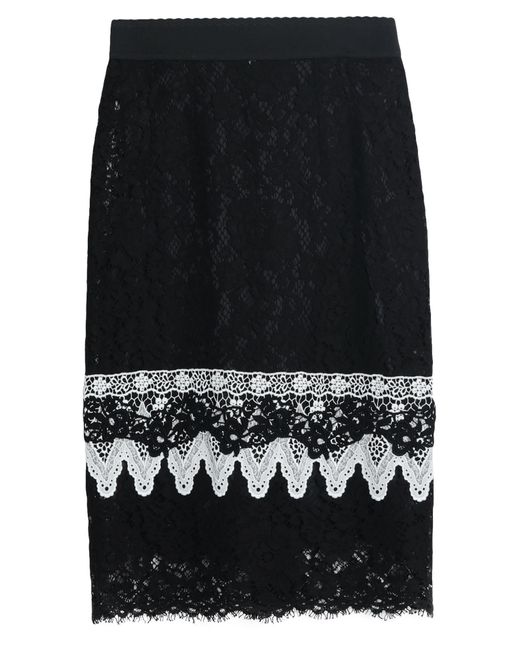 Dolce & Gabbana Black Midi Skirt