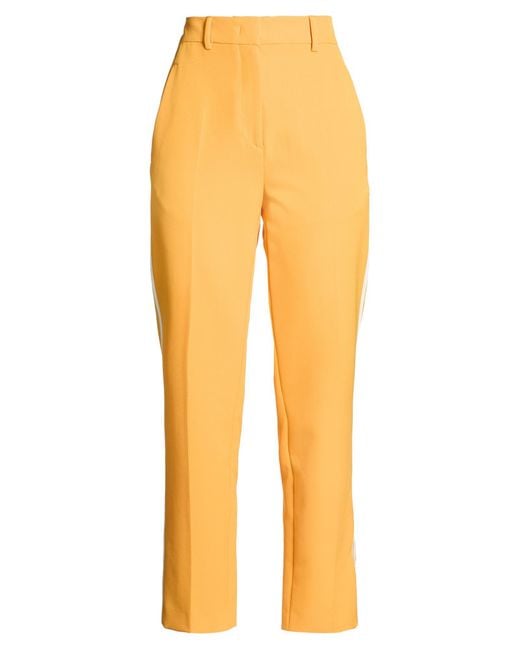 Iceberg Yellow Pants Polyester, Elastane