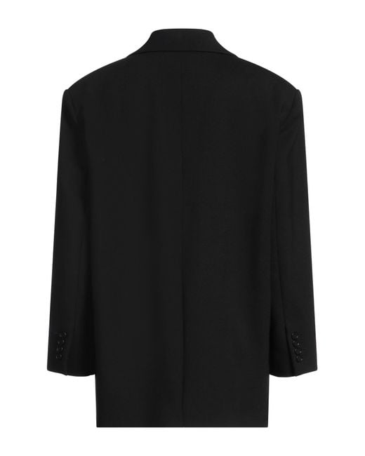 Max Mara Black Blazer Virgin Wool, Elastane