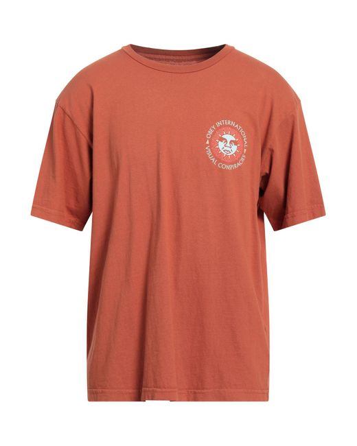 Obey Orange T-shirt for men