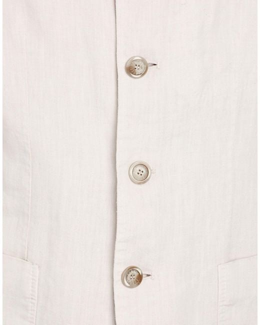 Fedeli White Light Blazer Linen for men