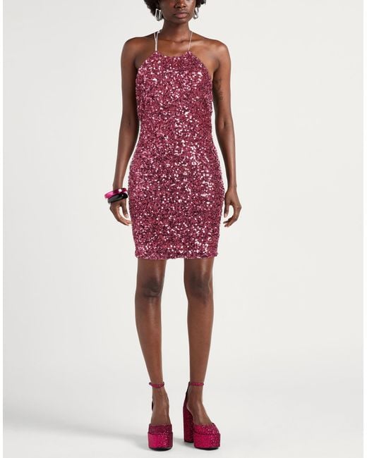 Aniye By Red Fuchsia Mini Dress Polyester, Elastane