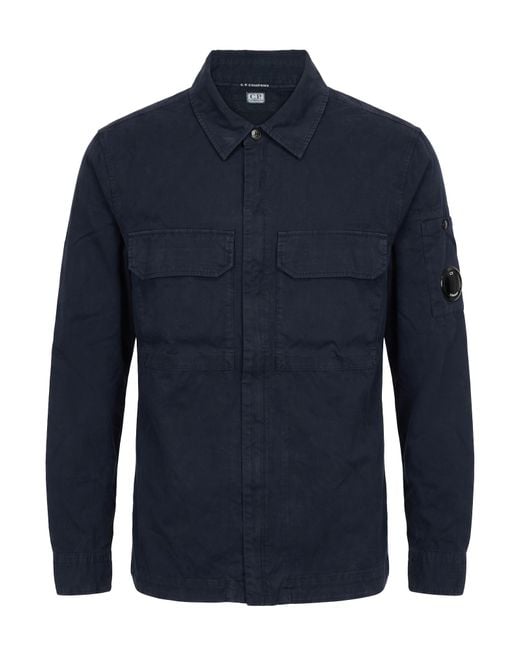 C P Company Blue Midnight Shirt Cotton for men
