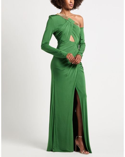 Babylon Green Maxi Dress Viscose, Elastane