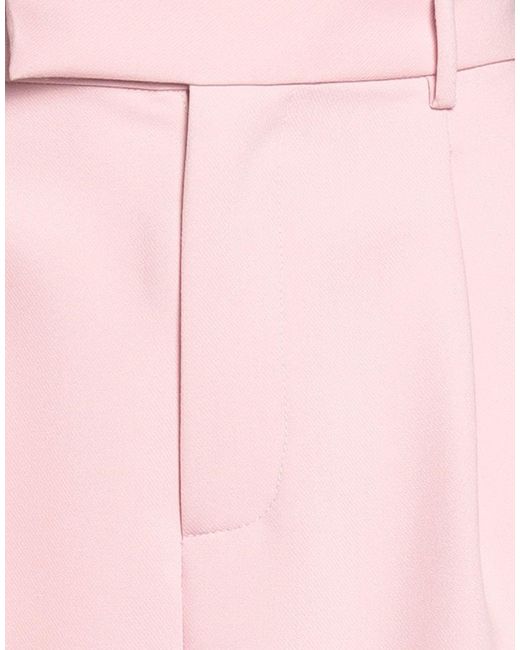 Isabelle Blanche Pink Pants Polyester, Viscose, Elastane