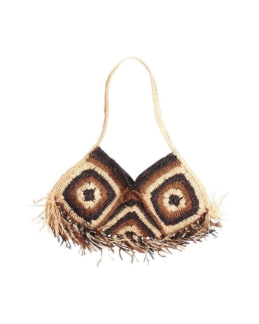 MADE FOR A WOMAN Natural Shoulder Bags